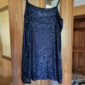 Aeropostale Navy Blue Sequinned Dress NWT - Women's Size XL